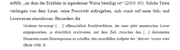 Richtig zitieren: Beispiel