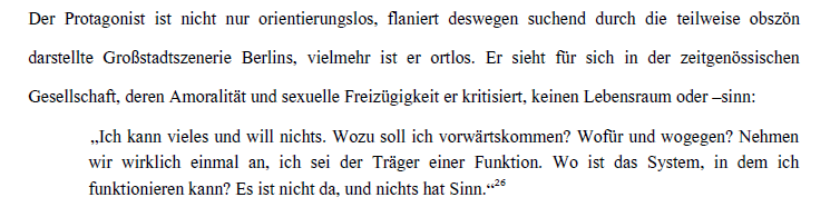 Fußnote nach einem langen Zitat