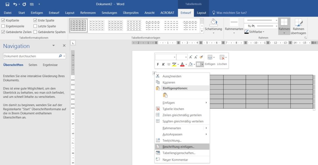 Wie Macht Man Ein Tabellenverzeichnis In Word www.lektorat-bachelorarbeit.de