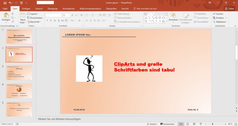PRÄSENTATION MIT FOLIEN – Viele Tipps zum Vortrag mit PowerPoint
