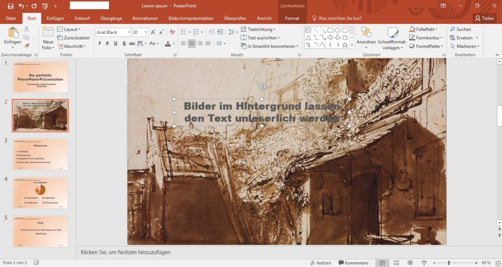 PRÄSENTATION MIT FOLIEN Viele Tipps zum Vortrag mit PowerPoint