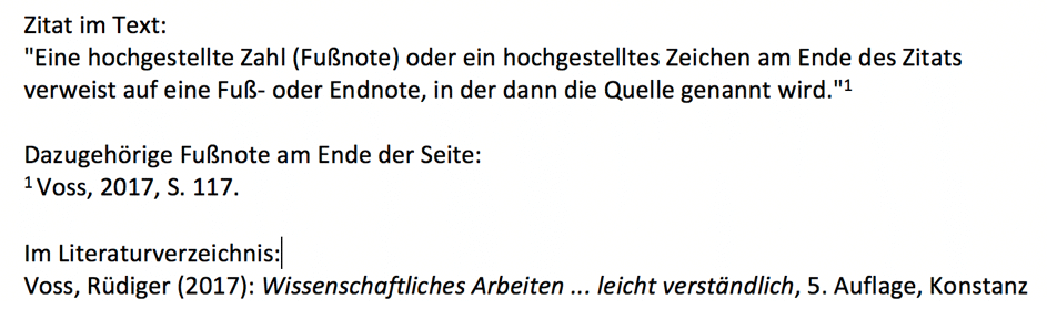 direktes Zitieren im Chicago-Stil A