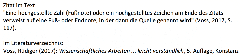 Beispiel direktes Zitieren im Chicago-Stil B