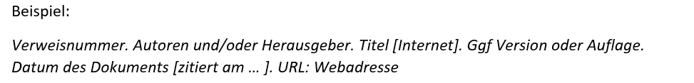 Elektronische Dokumente und Internetquellen