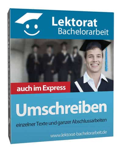 Bachelorarbeit umschreiben lassen