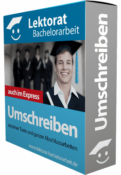 Umschreiben einer Bachelorarbeit